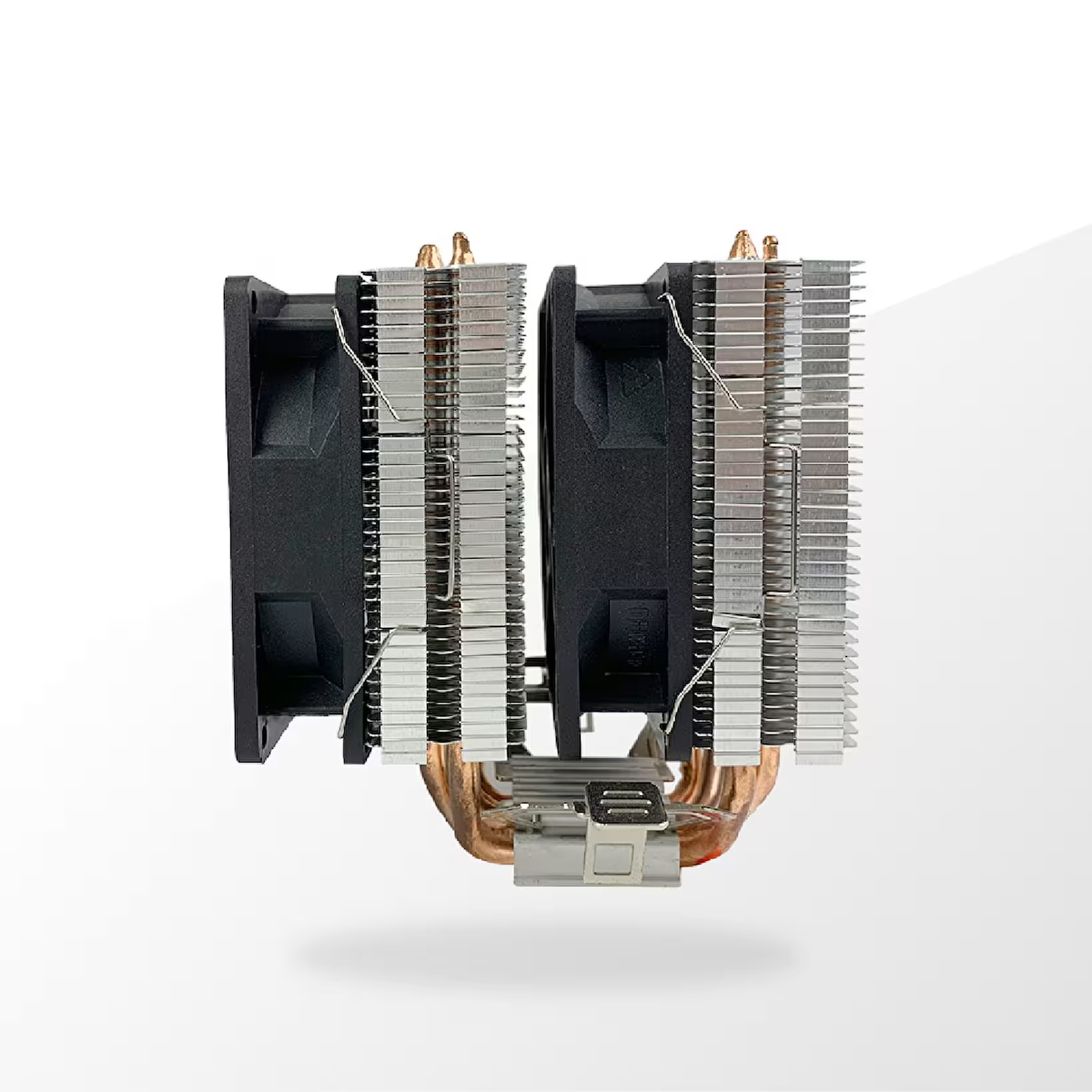 GameMaster GM-420 RGB kule tipi işlemci soğutucu 2 fanlı 4 bakır borulu CPU fan - Çift Fanlı Kule Tipi İşlemci Soğutucu - GameMaster