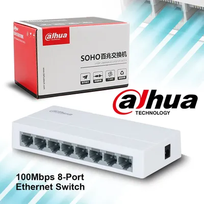 Yönetilemez Tak-Çalıştır 8 Port 100 Mbps Switch - Dahua - Dh-08